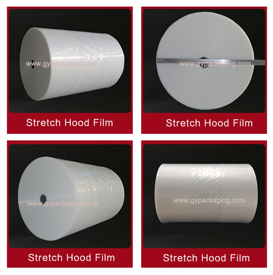 Stretch Hooder Film Industrial Machine Grade Cold Stretch Hood Shrink Film for Packing Pallet Automatically