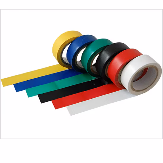 Cinta aislante de alto voltaje Colorfu adhesiva de goma para línea eléctrica de PVC