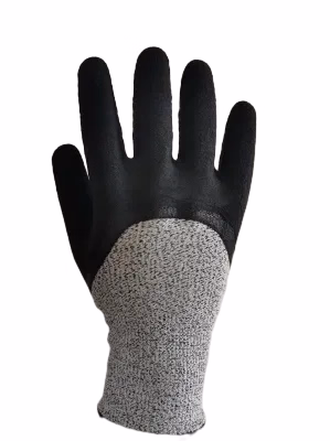 Guante de trabajo de seguridad laboral recubierto de espuma de látex industrial protector duradero, cómodo y transpirable