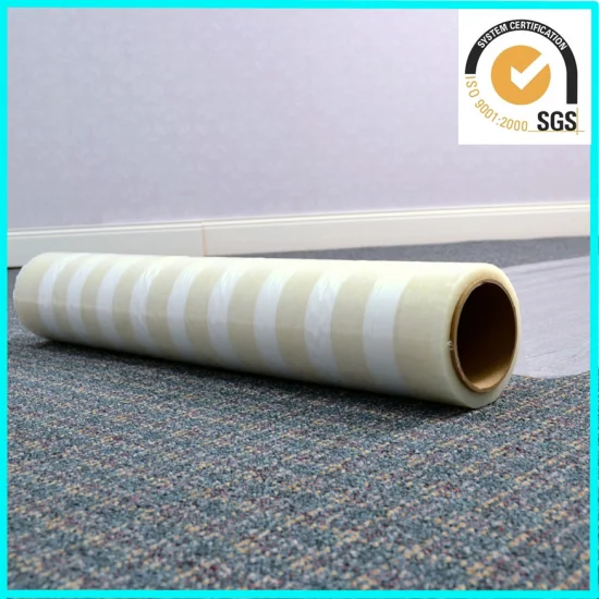 Certificado CE/mercado de EE. UU./PE/Pet/PP película adhesiva protectora de superficie para perfiles/acero/alfombra/troquel