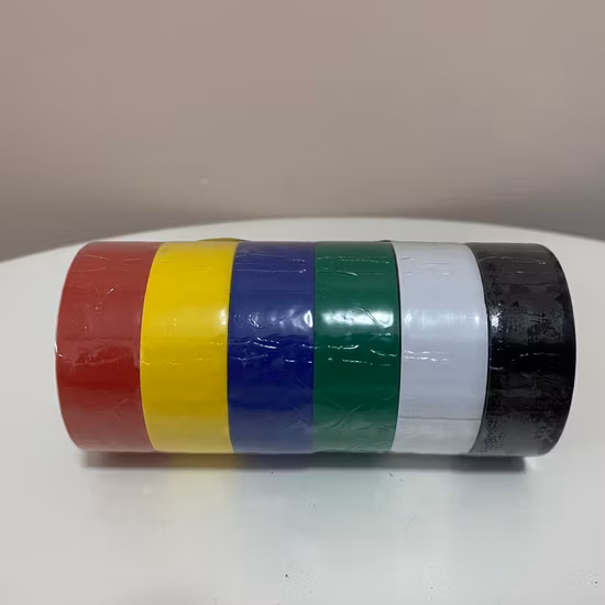 Aislamiento impermeable aislante de PVC de calidad de alcance cinta eléctrica para electricista con adhesivo fuerte para el mercado europeo